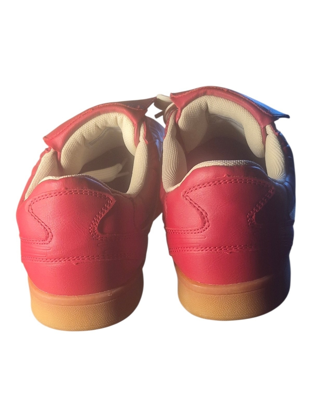 Steve Madden Red and White Women's Sneakers - Picture 3 of 6